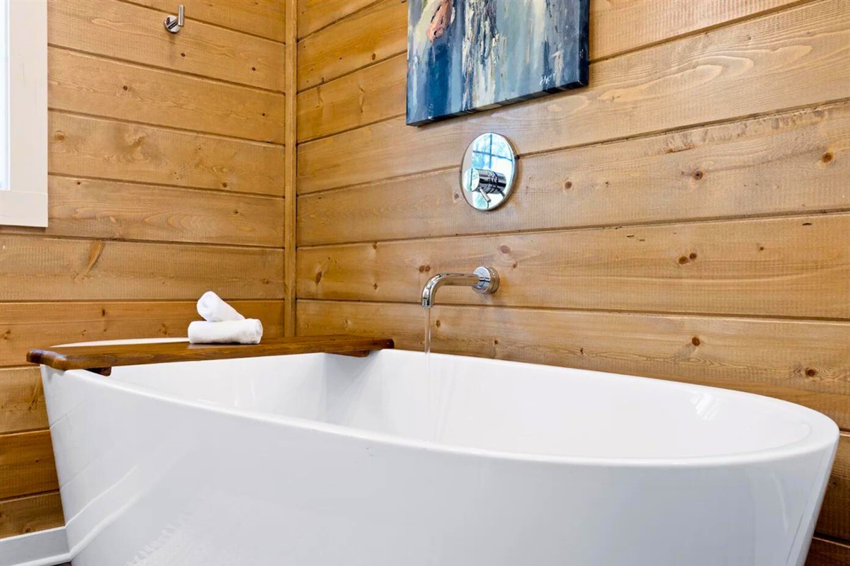 Indulge in the simplicity and elegance of a bathroom designed for relaxation.