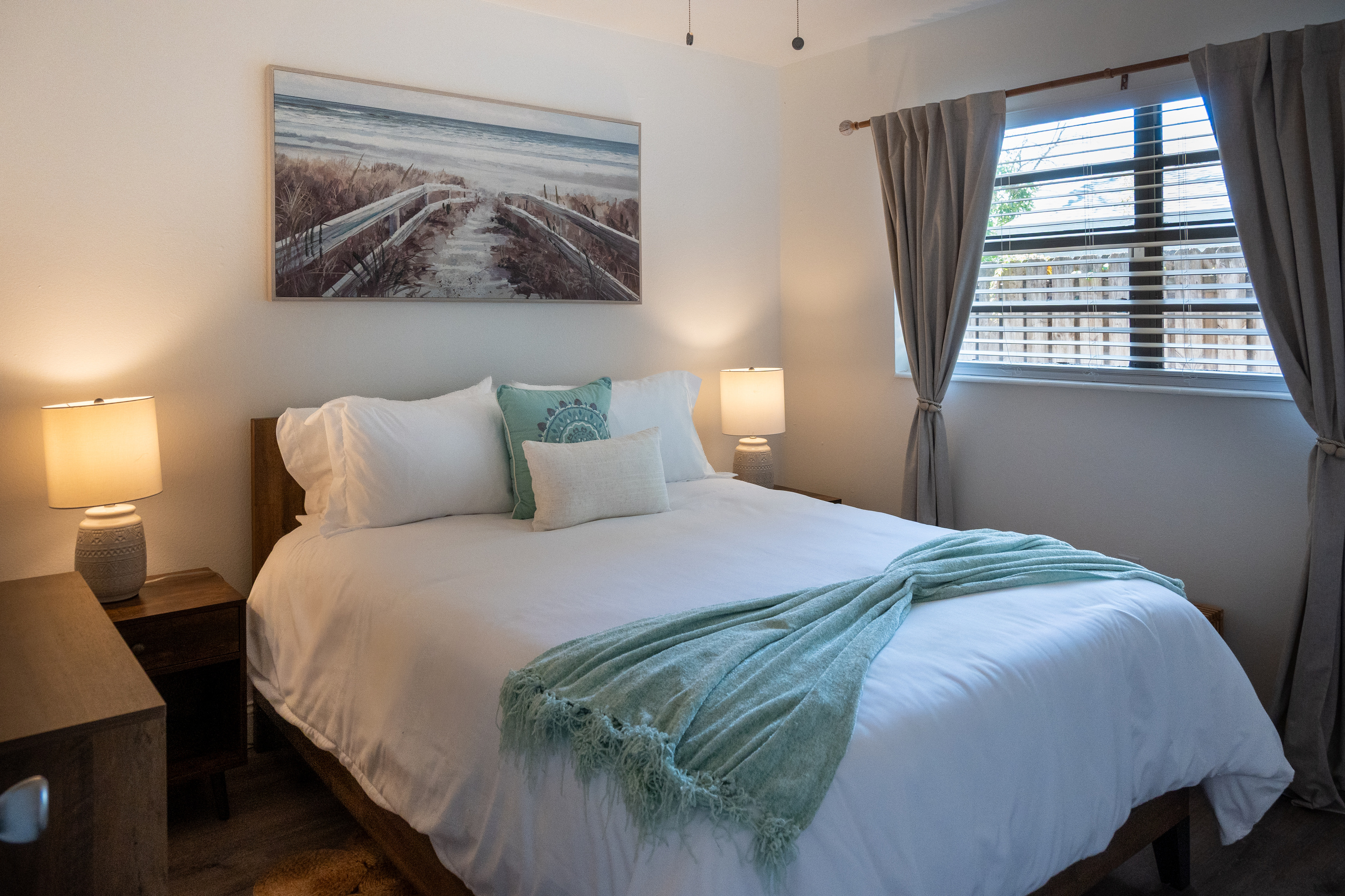 Bedroom 2 – queen bed with crisp hotel-quality linens