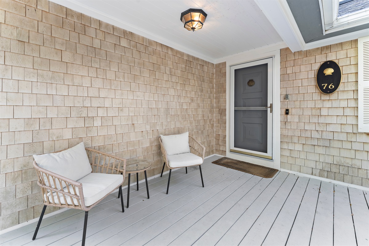 Enter through the main door to begin your stay!