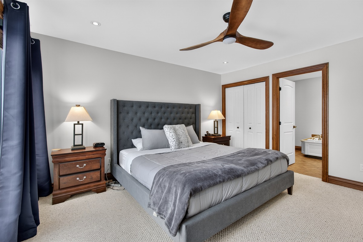 Master bedroom with ensuite