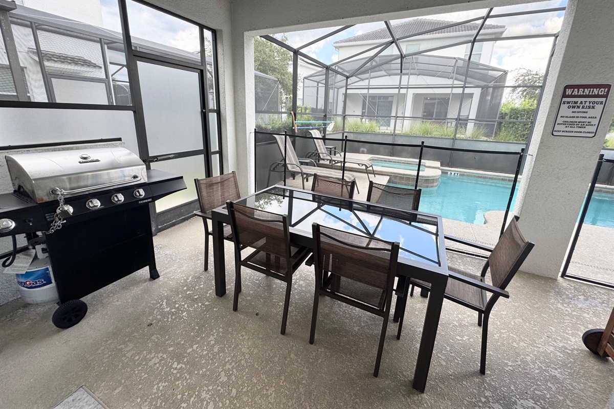 BBQ and Pool Area