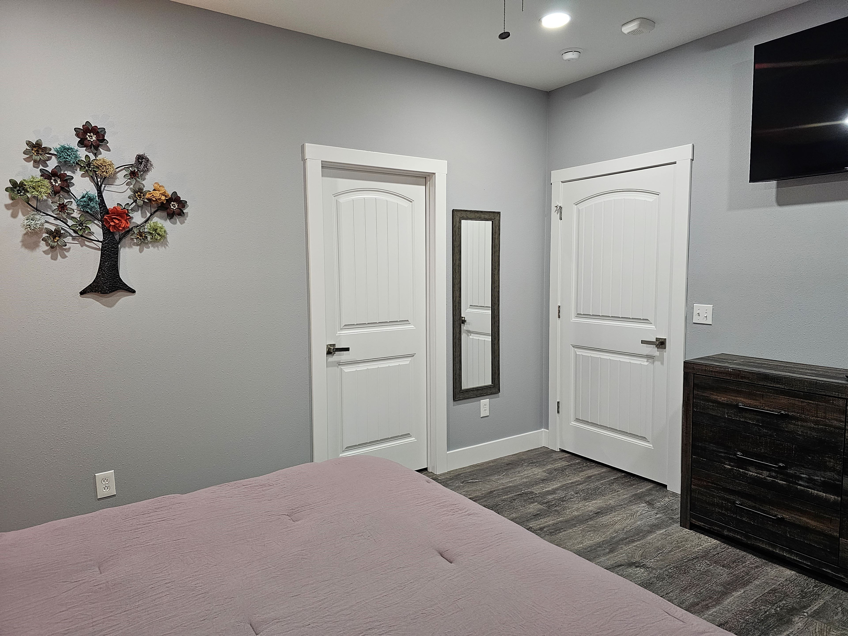 Comfortable sleeping spaces throughout the lodge.