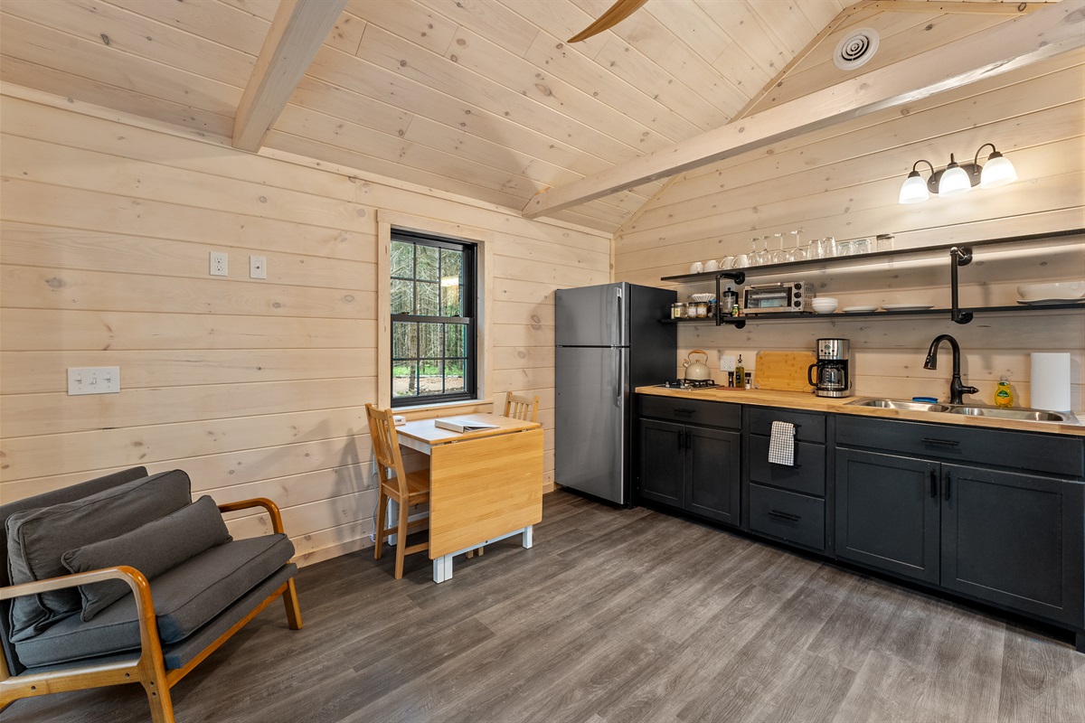 Kitchen and dining area
