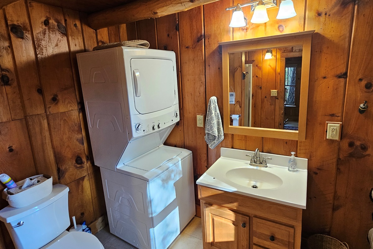 Downstairs Full Bath with Laundry