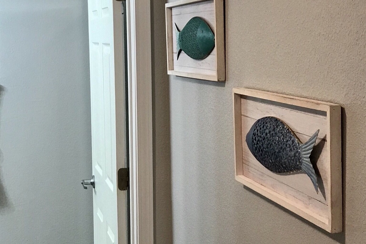 Hallway to bathroom