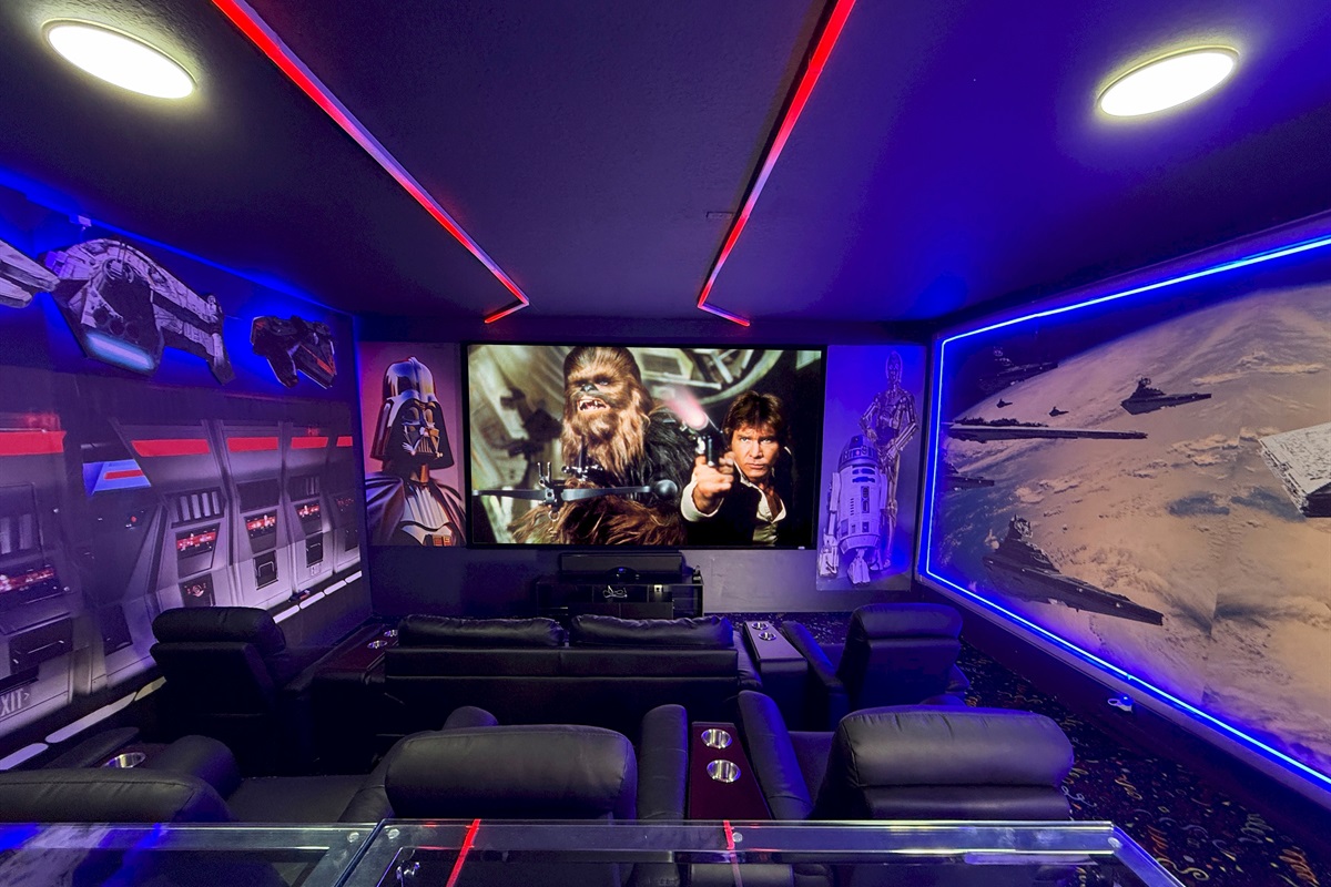 Star Wars Theme Movie Theater - 155" Screen - Surround Sound