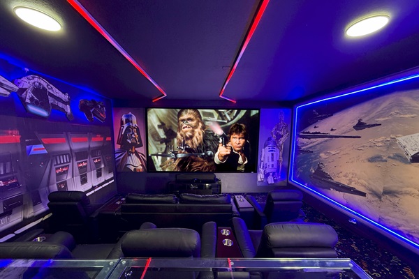 Star Wars Theme Movie Theater - 155" Screen - Surround Sound