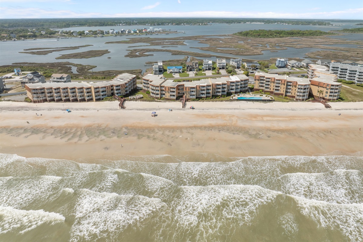 Prime beachfront location with miles of coastline