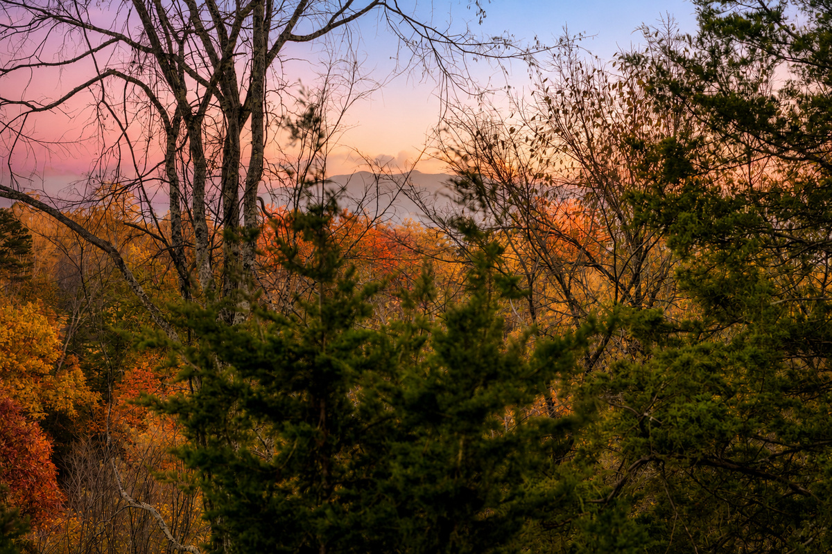 View of Mt LeConte from our deck. Our neighborhood has a wonderful location:  easy access to Dollywood, The Island, Pigeon Forge, and the Great Smoky Mountain National Park.