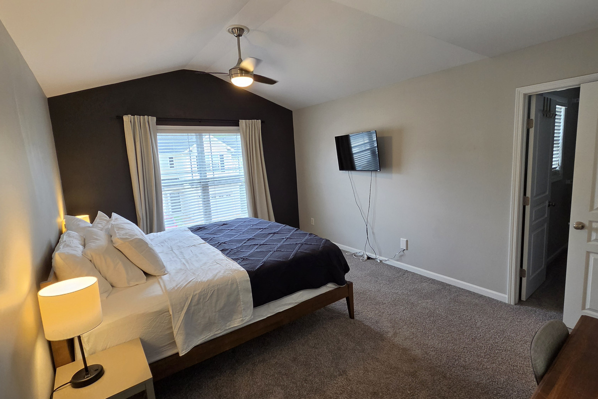 Bedroom 2 with King bed and own Bathroom