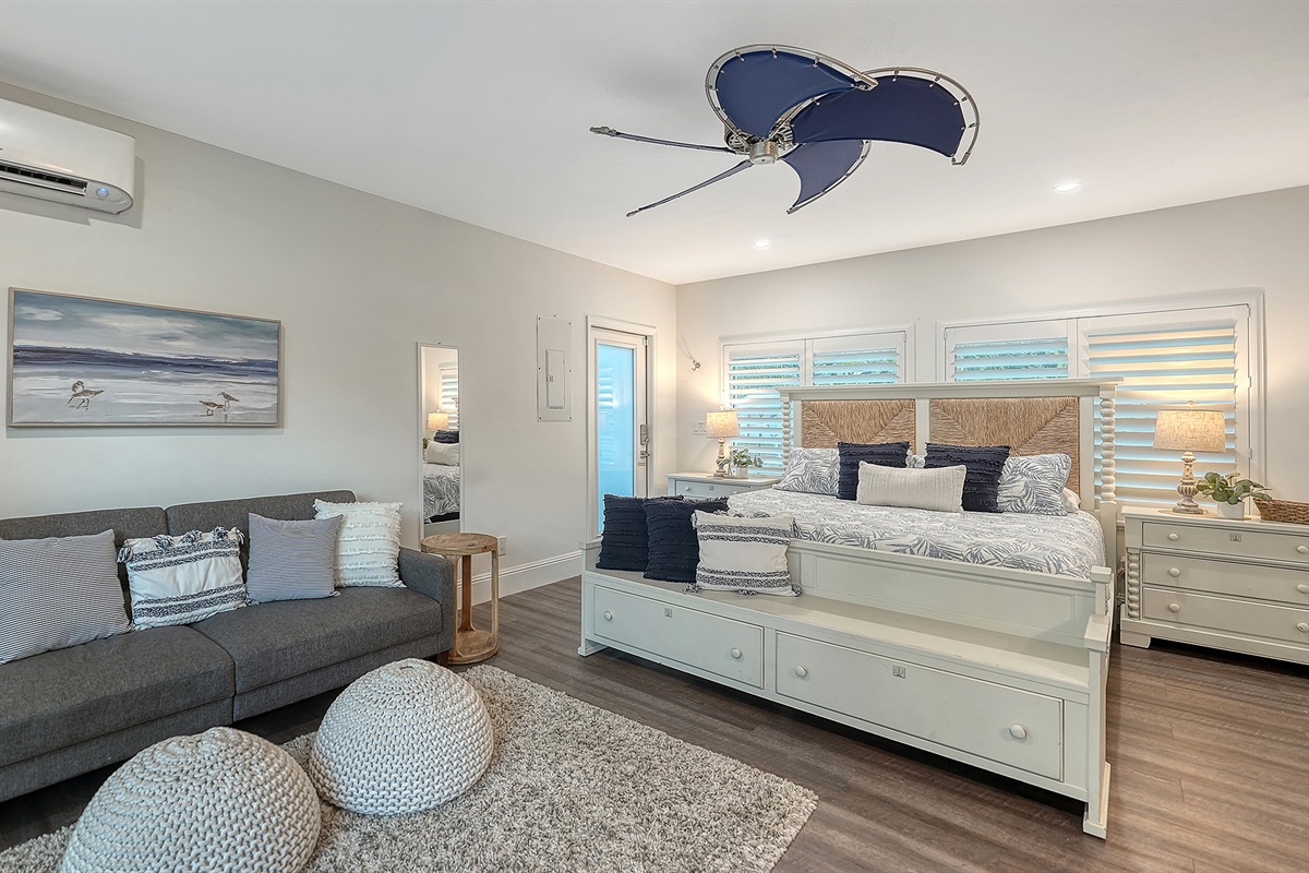 The In law suite has private entrance