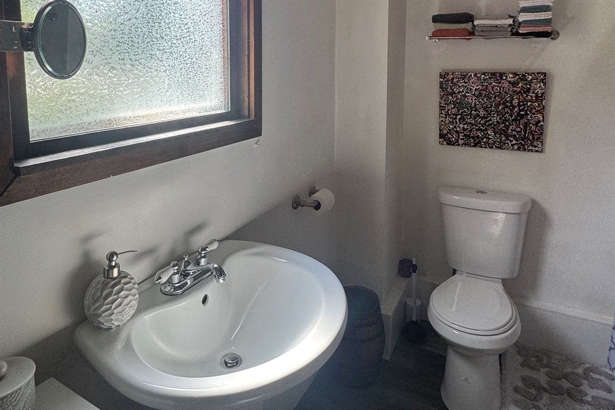 1st floor bath w/ shower off laundry room