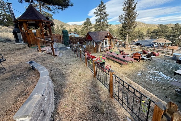 Spacious, private yard with multiple seating areas and room to spread out.