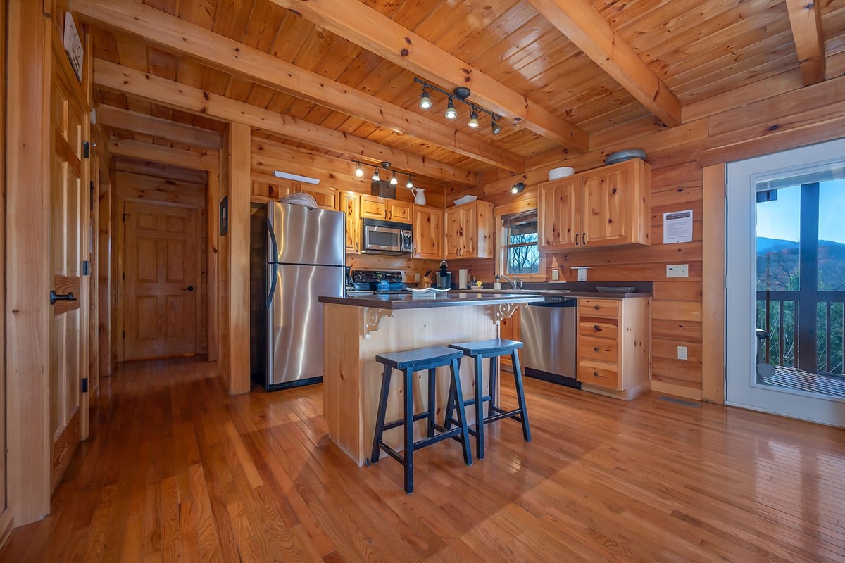 Modern and updated kitchen