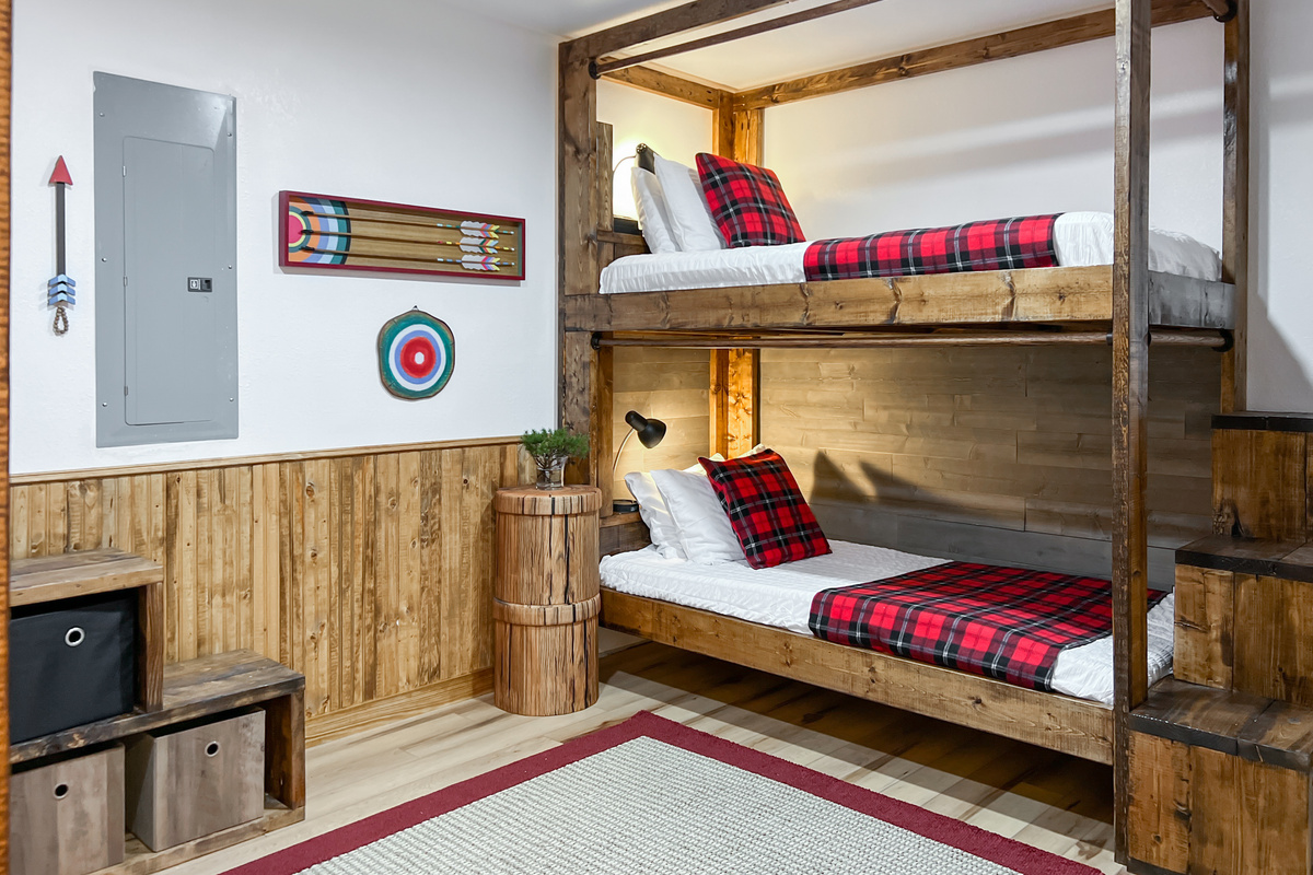 Bunk beds provide dedicated sleeping space for children, teens or additional members of your group.