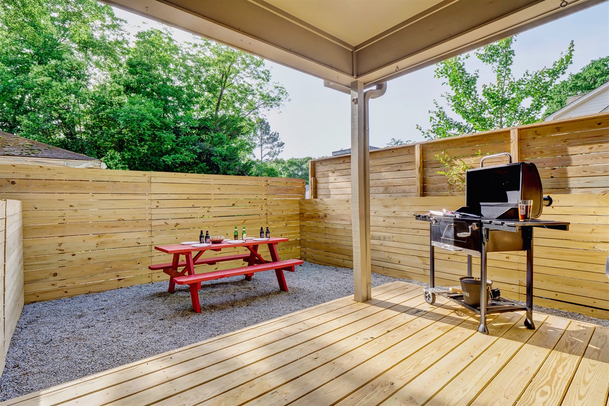 Experience backyard adventure while grilling delicious meals in your outdoor space.