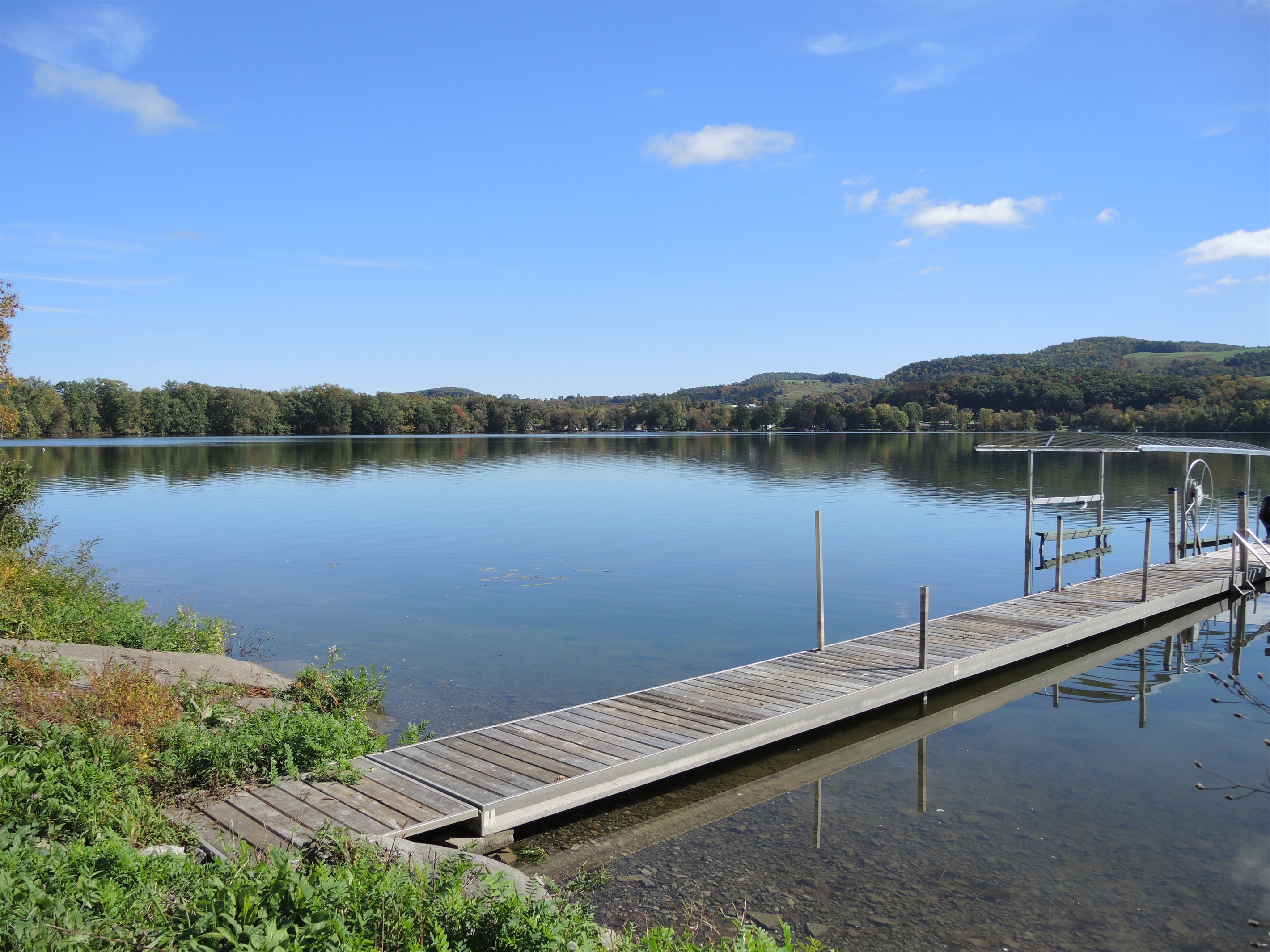 Canadarago Lake view from shore
