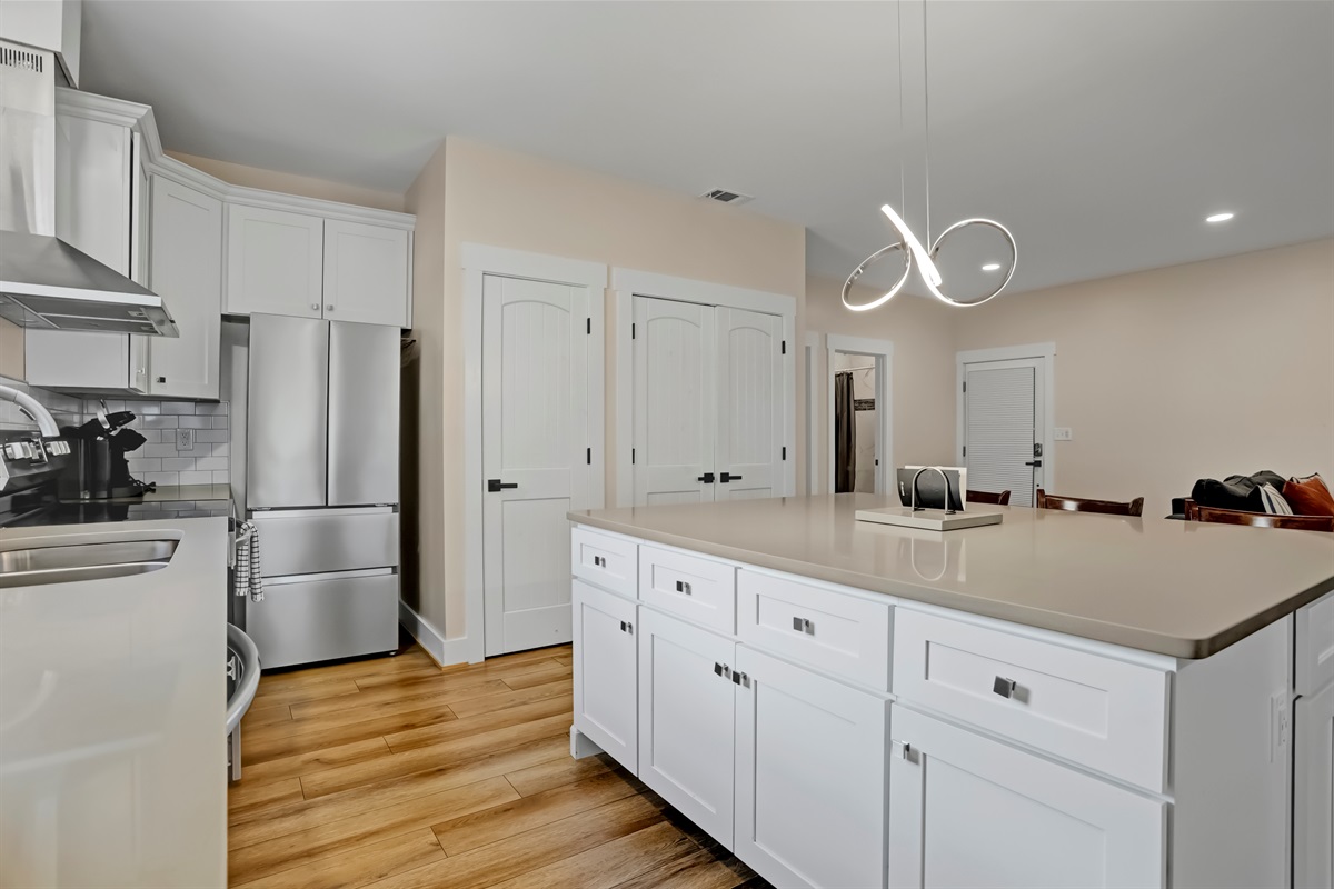 Modern appliances and ample counter space bring style and function to every meal.
