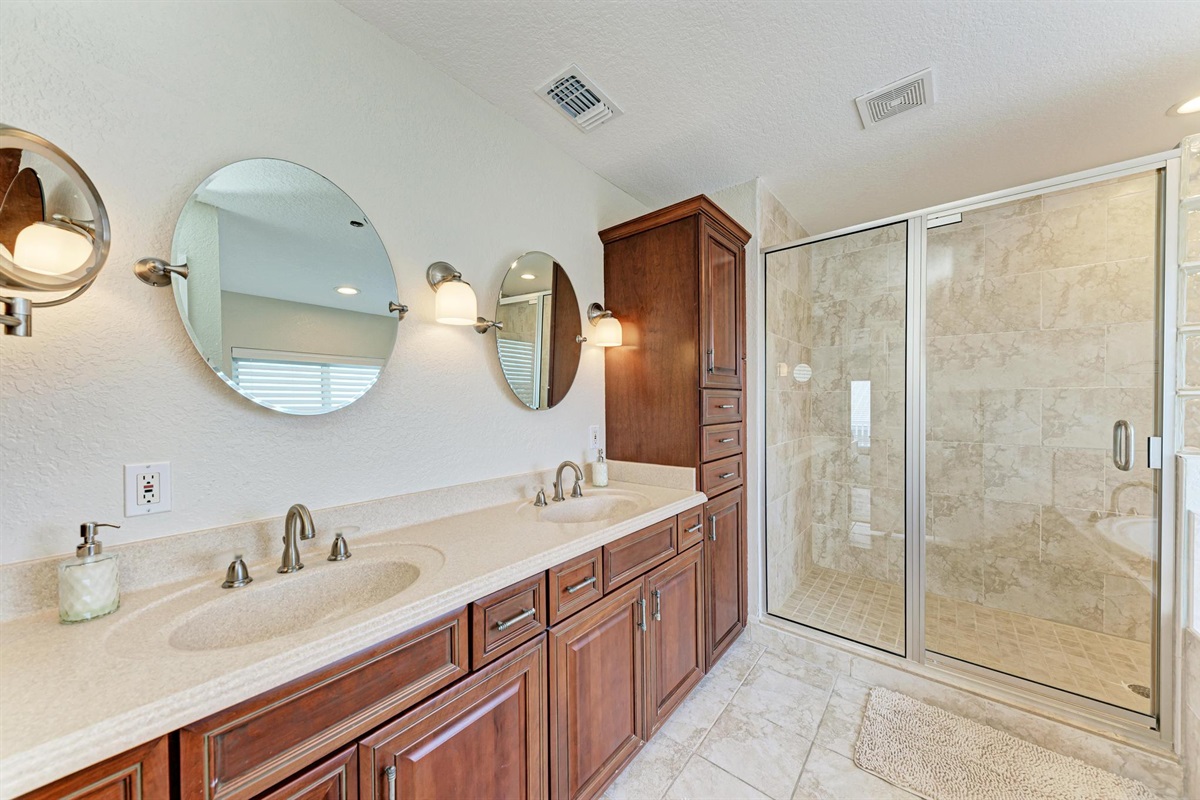 Master Bathroom (not pictured is separate room with toilet and bidet)
