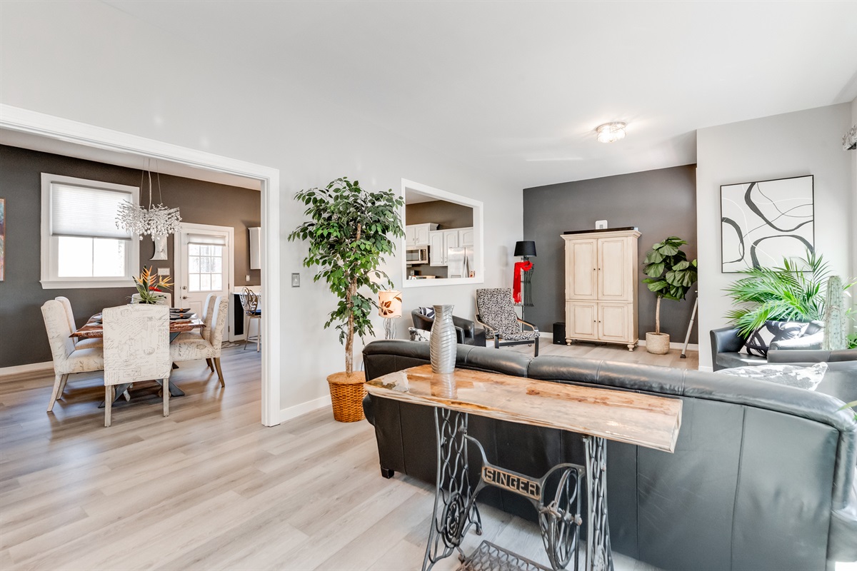 Living Room: Bright and airy space with stylish decor, perfect for relaxation or socializing!