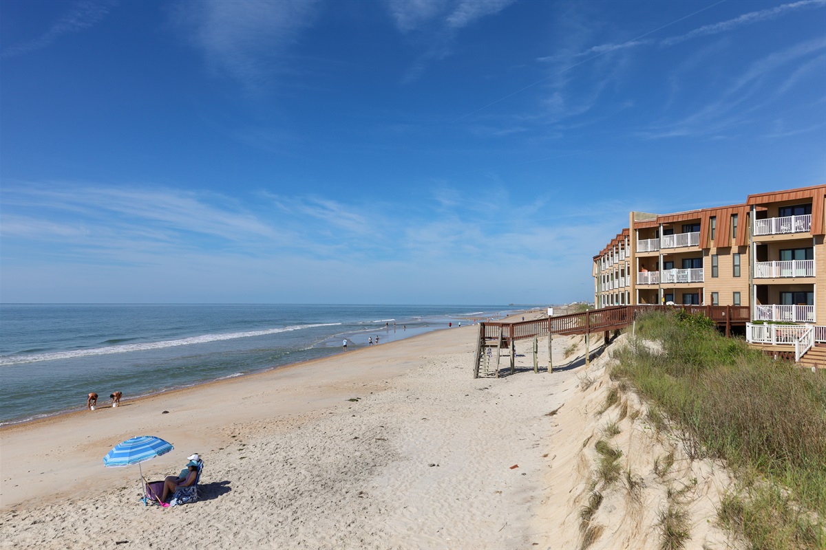 Plenty of room to set up on the beach