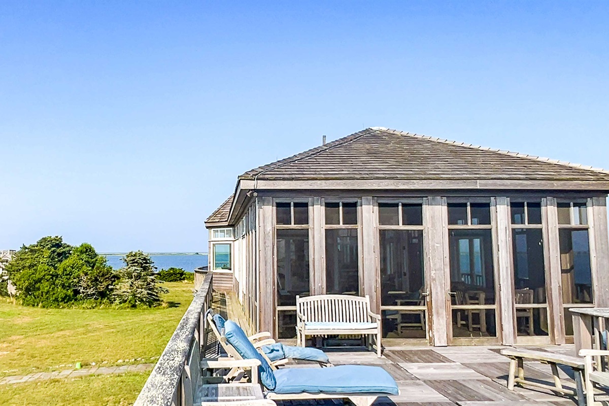Views toward house and cottage