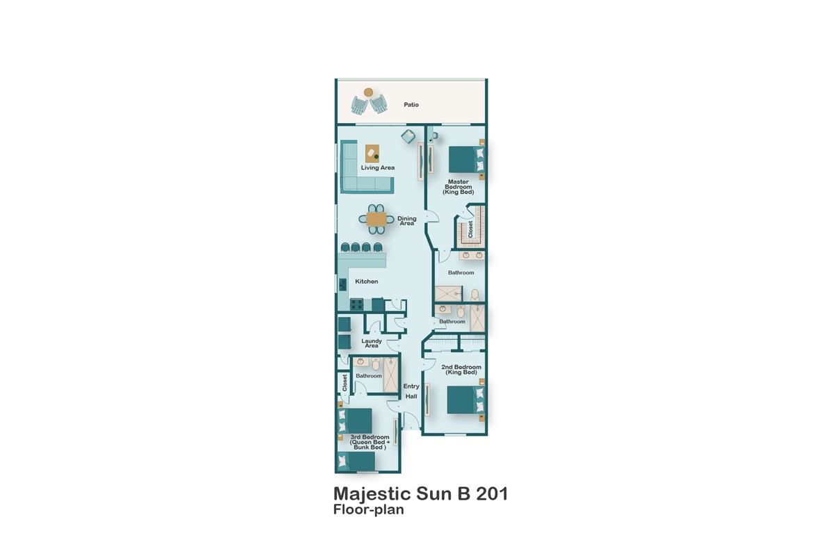 This 3 bedroom, 3 bathroom corner unit condo is FULLY REMODELED and features all new furniture, updated kitchen and bathrooms, and incredible views of the Gulf of Mexico!