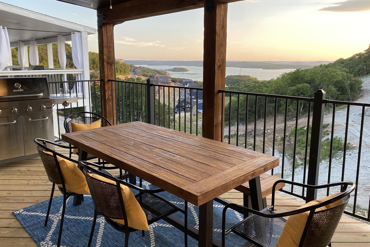 Main level deck  sunset