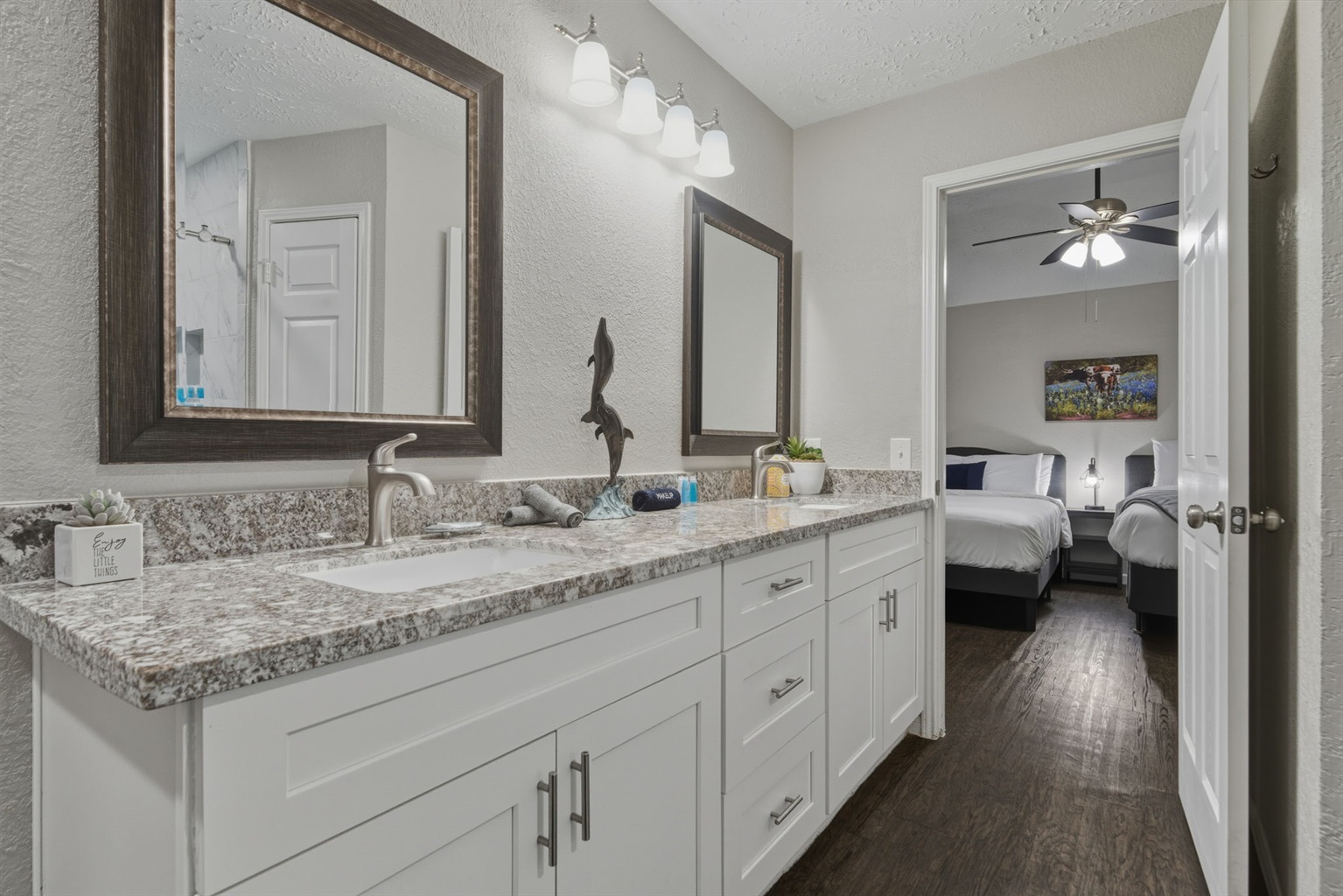 Spacious bathrooms designed for group convenience.