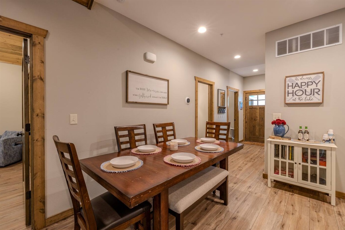 Dining area for group meals