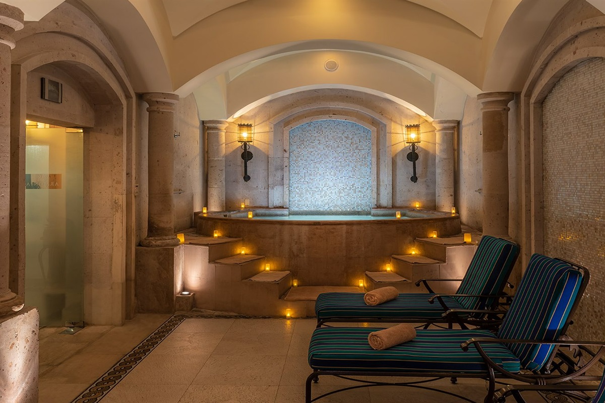European-style Armonia spa at Pueblo Bonito Sunset while staying at Montecristo, Vacation Travel Exclusives
