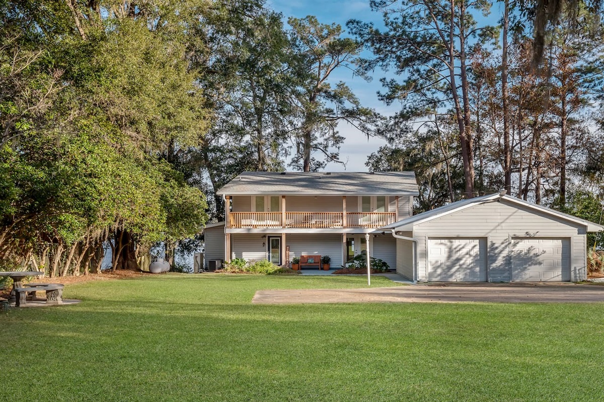 Large front yard