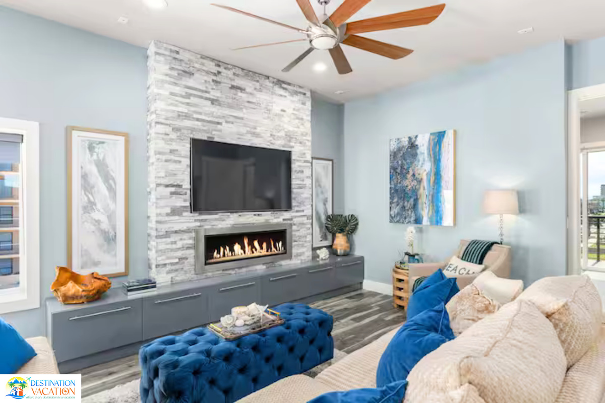 Sink into comfort in this bright, inviting living room.