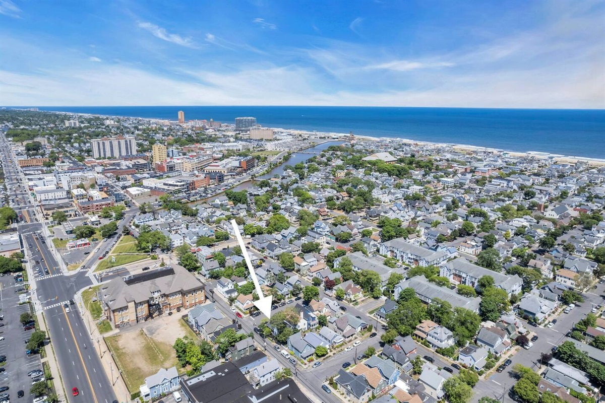 6 Minute Walk to Cookman Ave in Asbury Park via Footbridges or short walk to Main Street in OG or Beach & Boards.