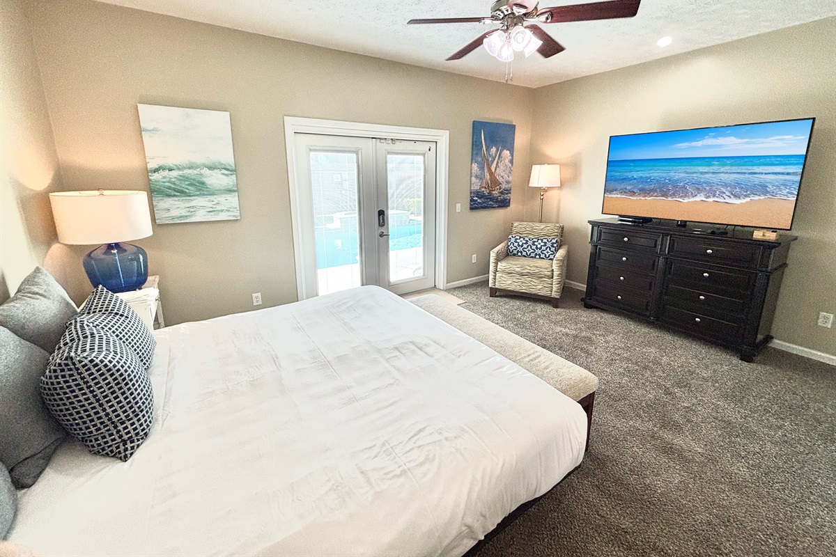 French doors with access to pool!