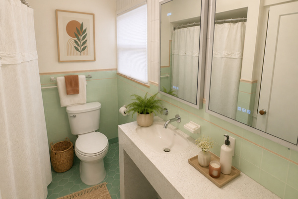 Bathroom with shower/tub