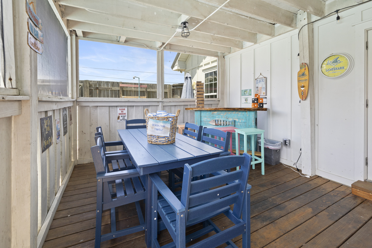 Your Private Patio for Drinks, Dinner & Beach Stories