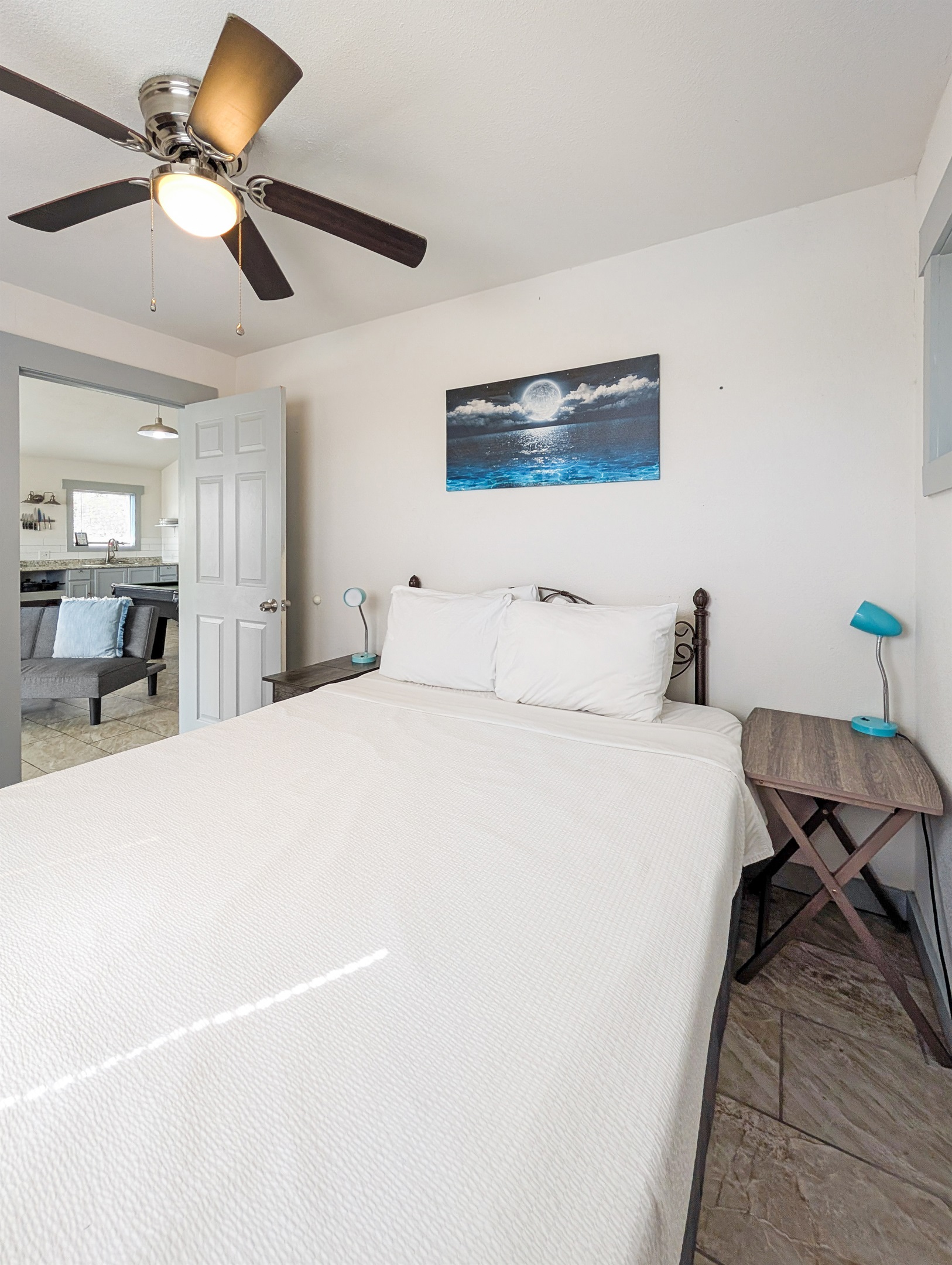 Bedroom #2 offers a queen bed