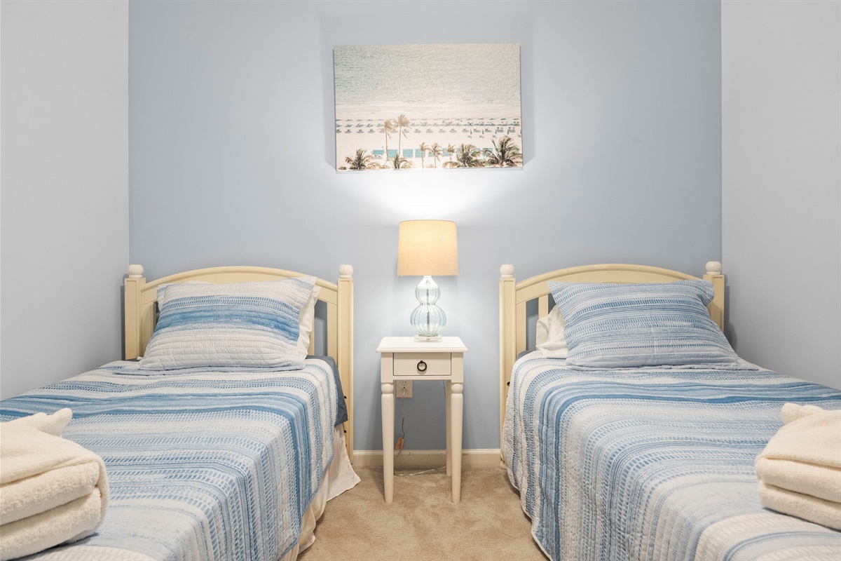 Guest Bedroom with two twin beds