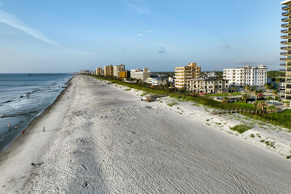 Bird's-eye view of your retreat on the sand