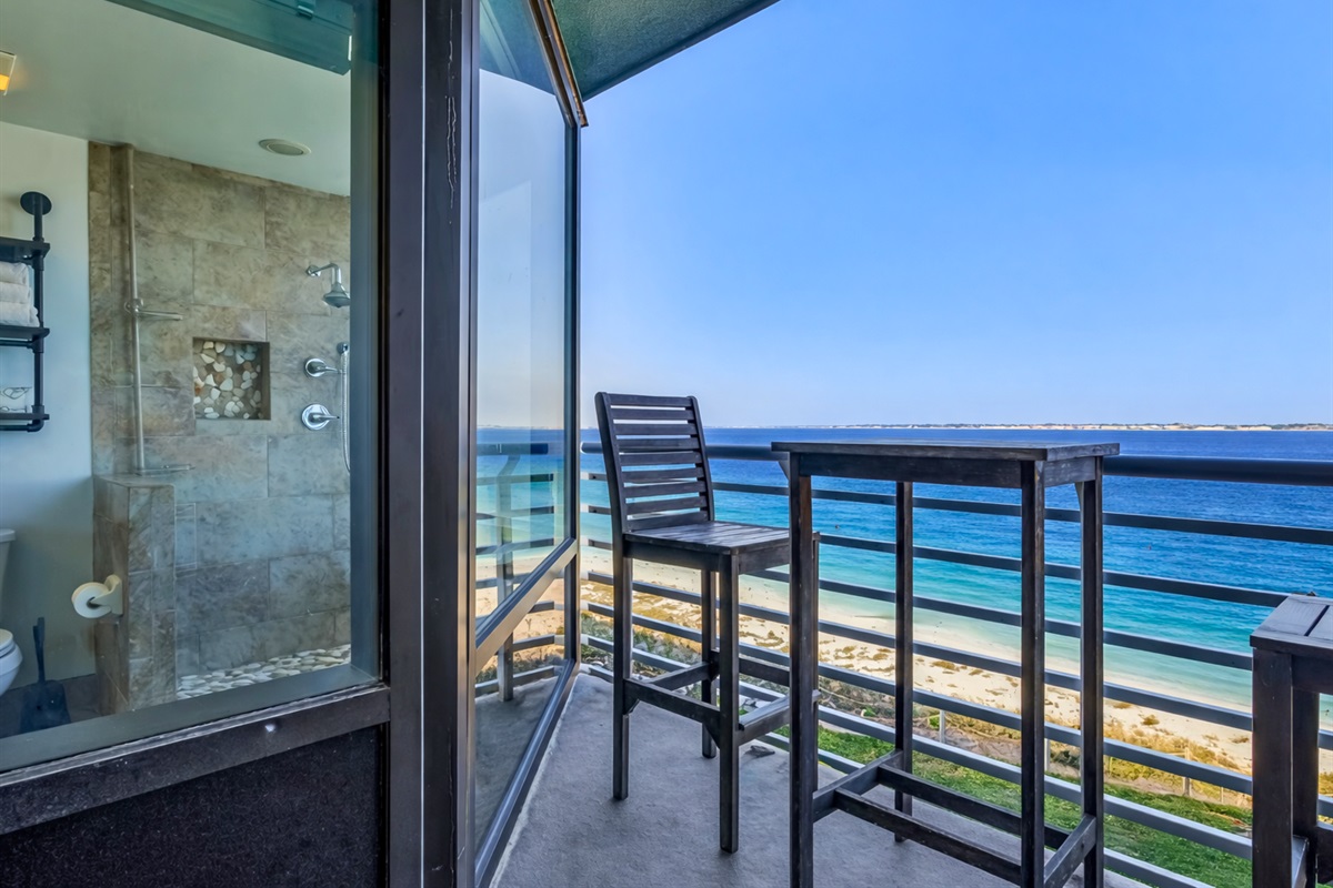 Step out onto the balcony and take in peaceful views of the sound and surrounding water.
