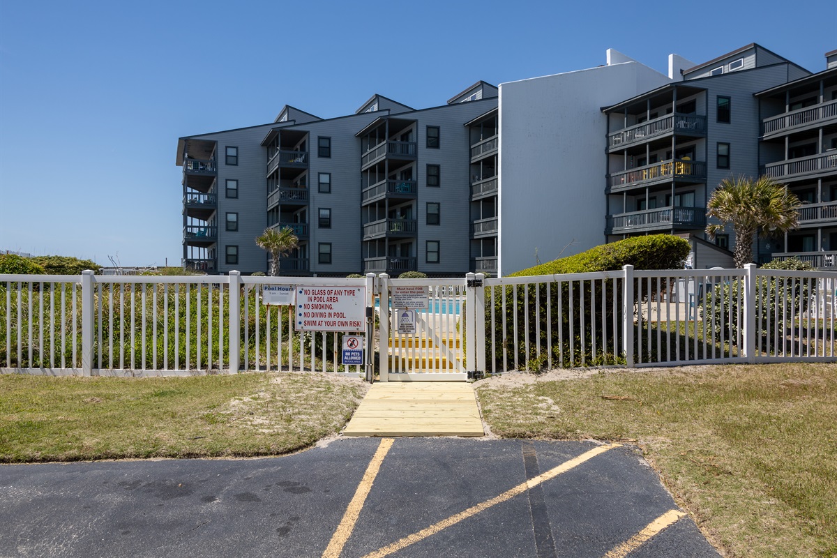 Pool is gated for safety