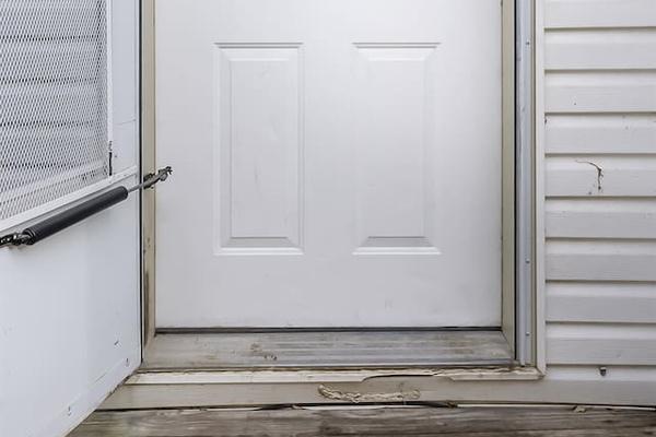 Front door of the house.