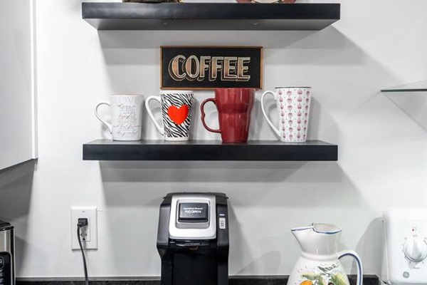 Coffee service station.