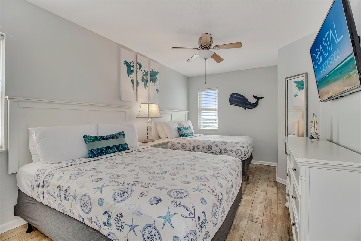 Dreamy bedroom overlooking the beach!