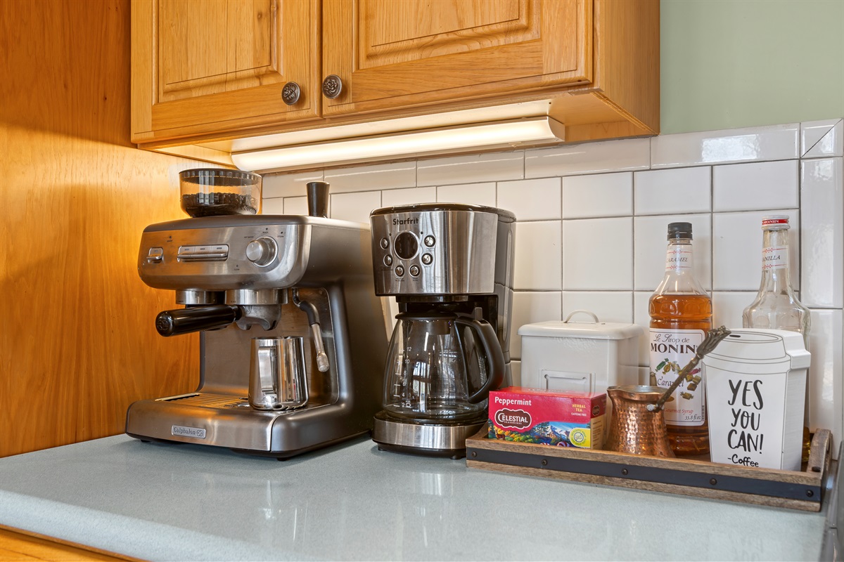 Kitchen: Brew your perfect cup with top-notch espresso and coffee machines at your fingertips!