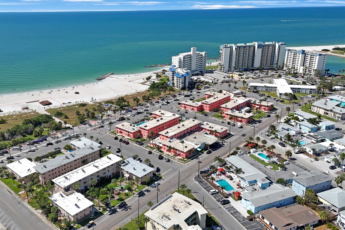 The Friendly Native is the building on bottom left