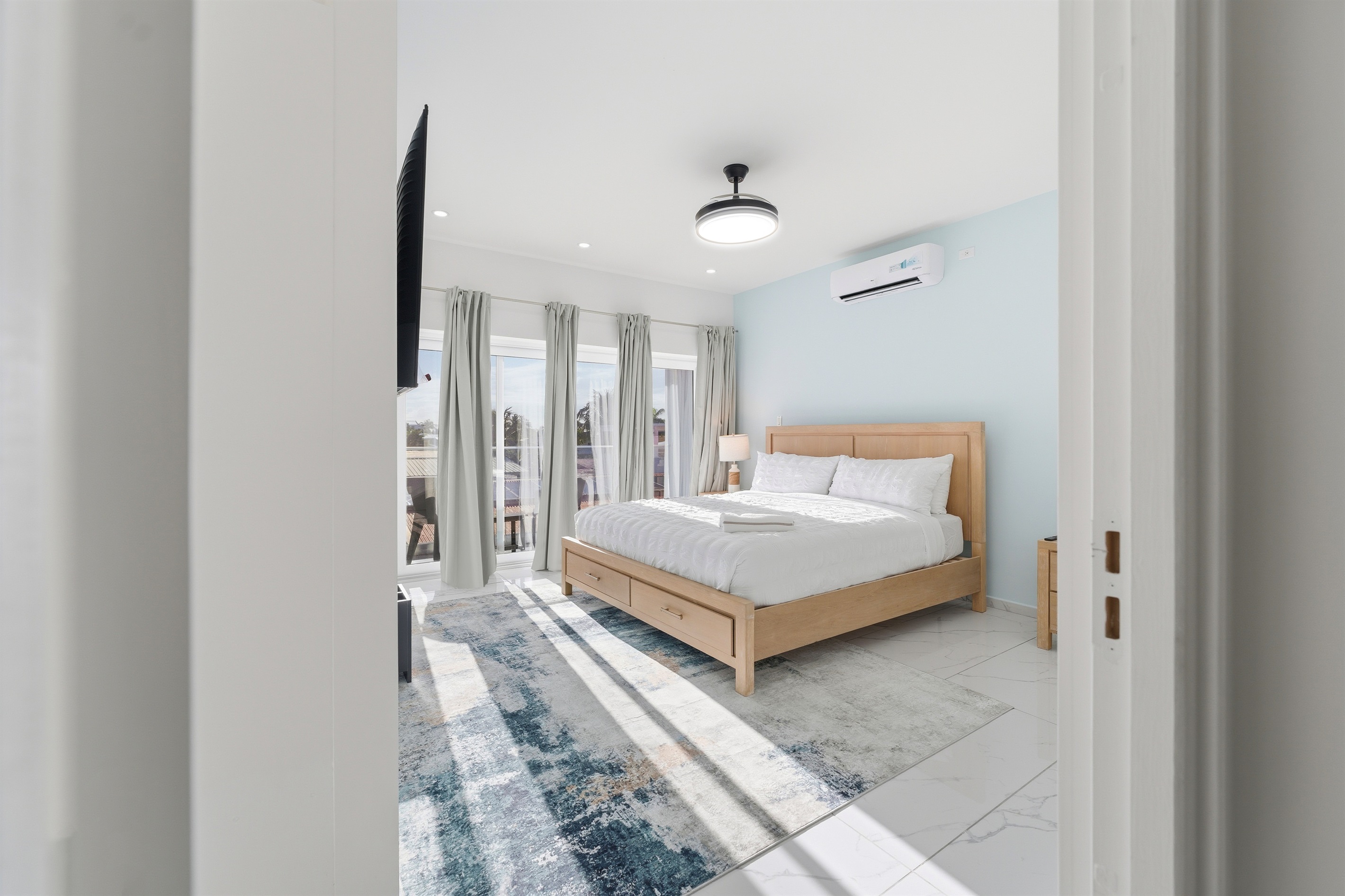 Spacious layout with stylish décor and calming tones.