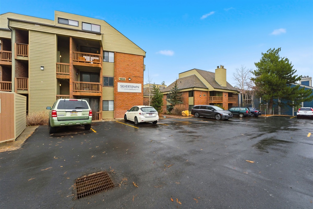 Parking lot with one space included.