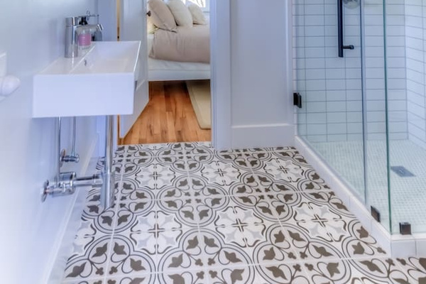 New tile floor